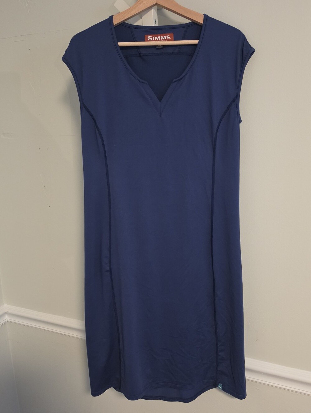 Simms Drifter Dress Medium Navy COR3 Quick Dry Gorpcore Fishing Outdoor - Picture 2 of 10